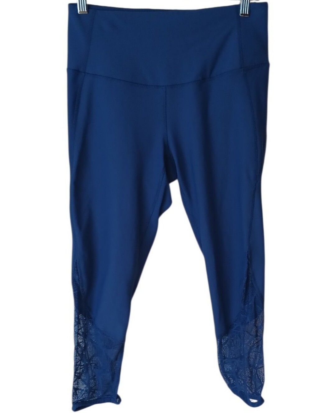 90 Degree by Reflex Blue Mesh Leggings Size Medium